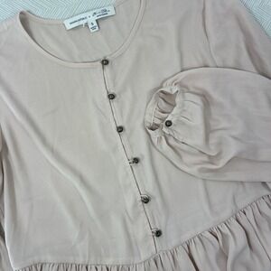 Banana Republic x Olivia Palermo Womens‎ Small Blouse Bell Sleeve Peasant Ruffle